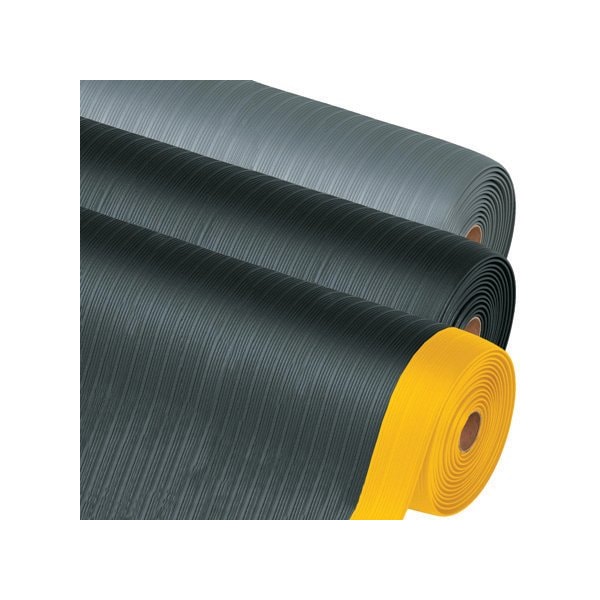 3 x 15' Black/Yellow Economy Anti-Fatigue Mat